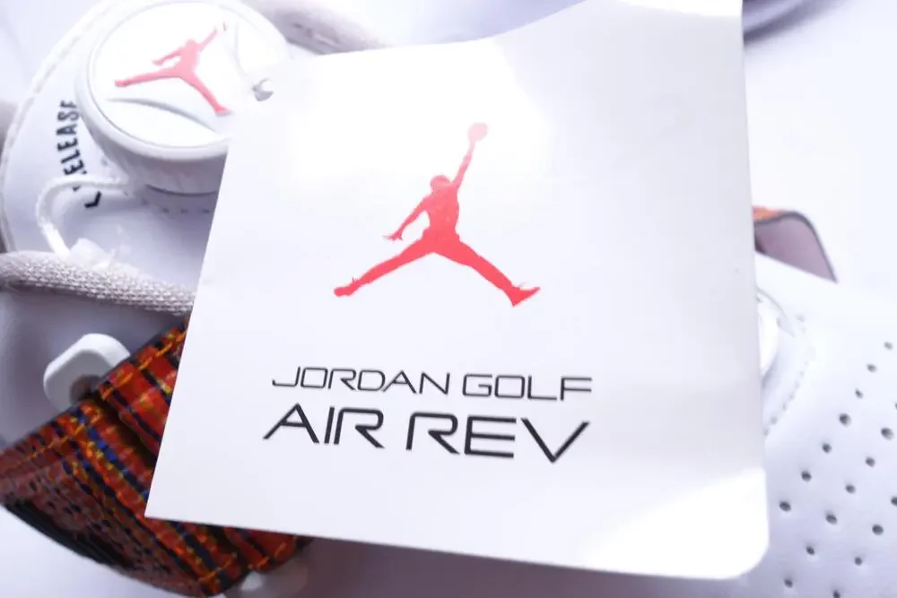 Jordan Golf Air Rev Shoes Mens Size 8.5 White Spiked Cleats FV6338-102